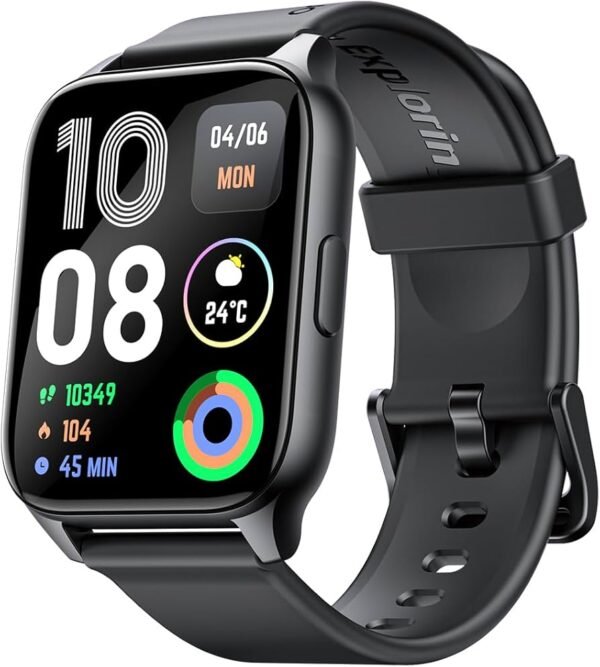 oraimo Watch 4 Plus 2.01″ HD IP68 Smart Watch – OSW-801 – BLACK